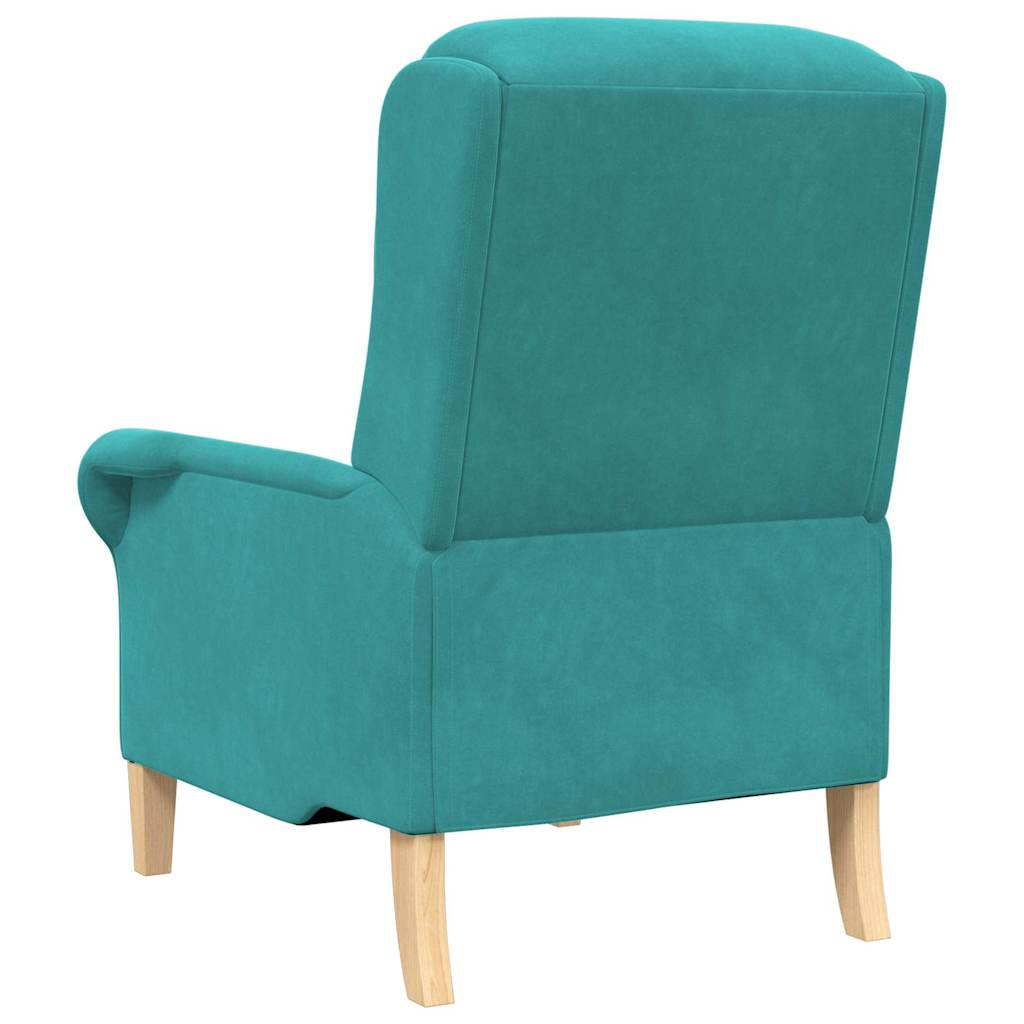 fauteuil Turquoise 76 x 94 x 102 cm Velours - XIOS
