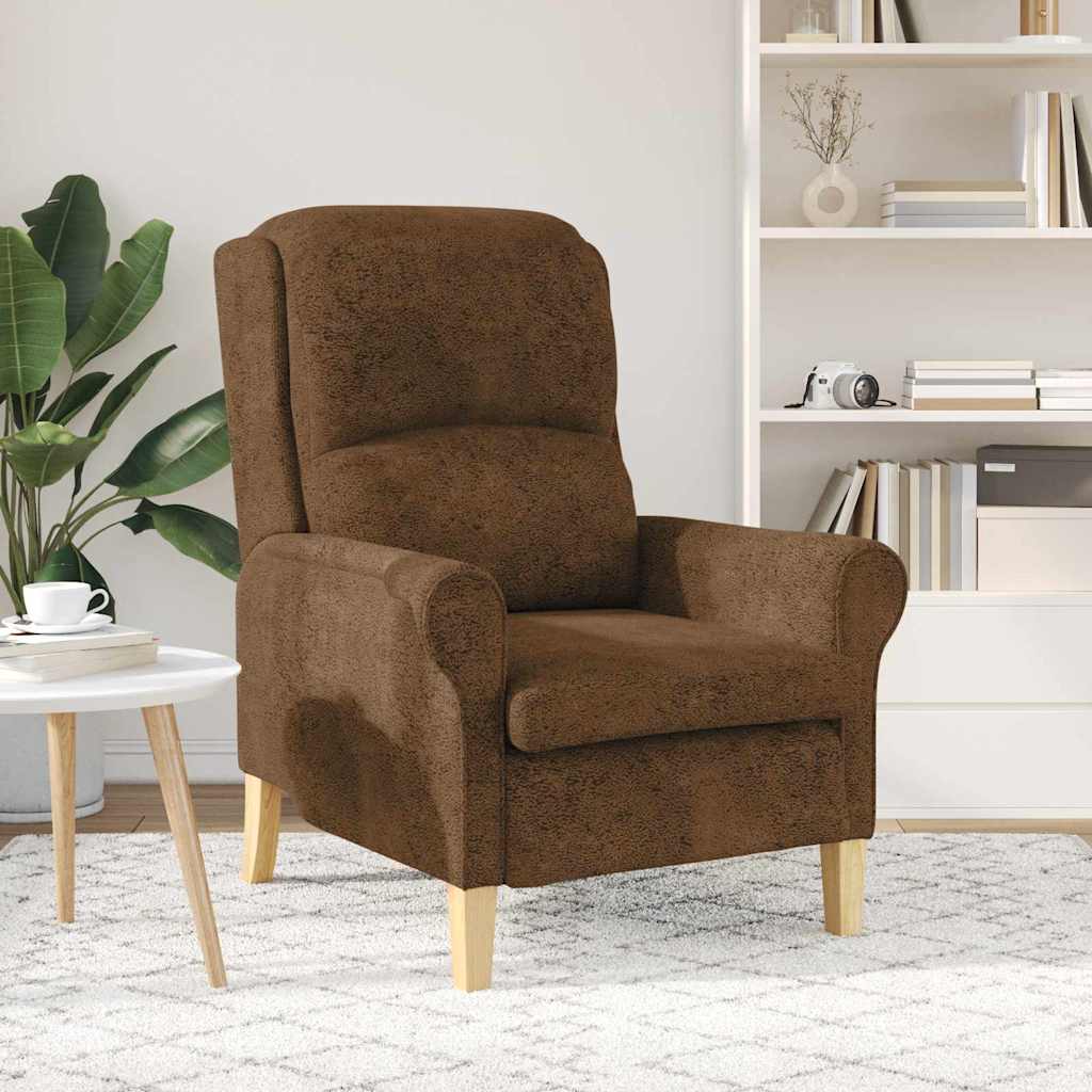 fauteuil Marron 76 x 94 x 102 cm Faux cuir - XIOS