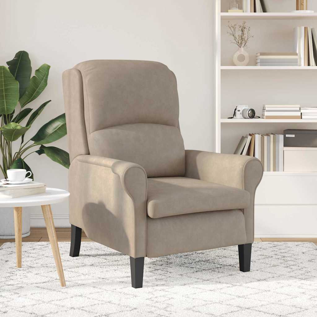fauteuil Taupe 76 x 94 x 102 cm Microfibre