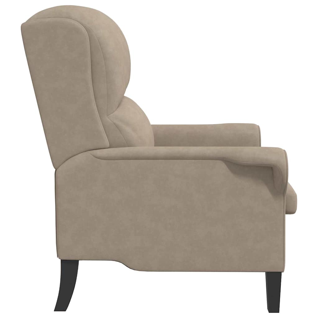 fauteuil Taupe 76 x 94 x 102 cm Microfibre