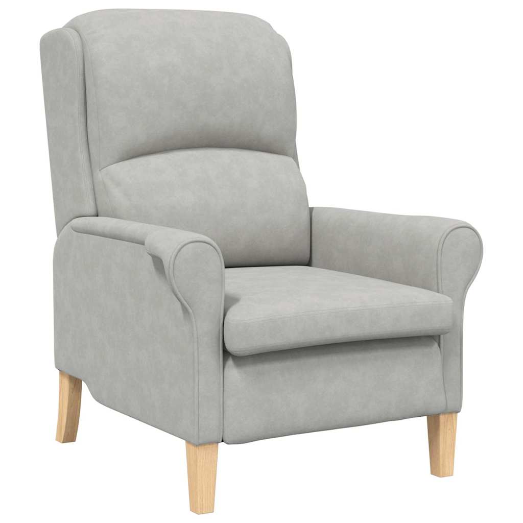 fauteuil Gris clair 76 x 94 x 102 cm Microfibre - XIOS