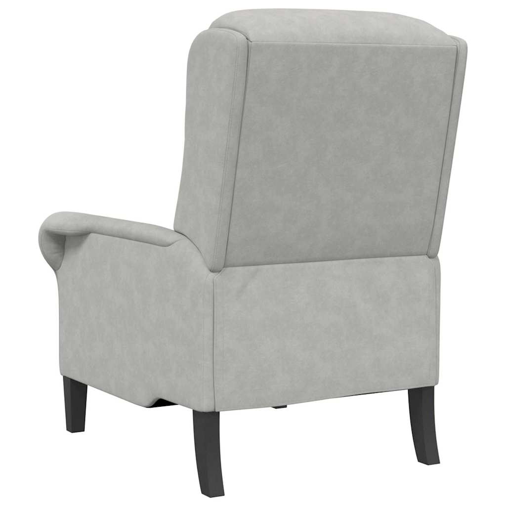 fauteuil Gris clair 76 x 94 x 102 cm Microfibre - XIOS