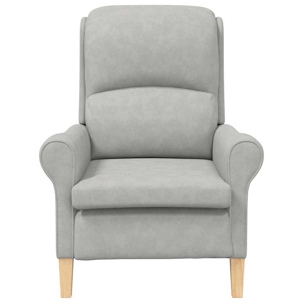 fauteuil Gris clair 76 x 94 x 102 cm Microfibre - XIOS