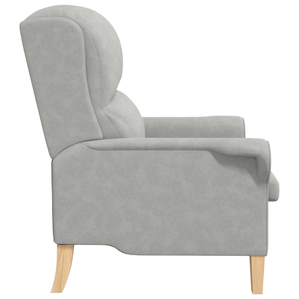 fauteuil Gris clair 76 x 94 x 102 cm Microfibre - XIOS