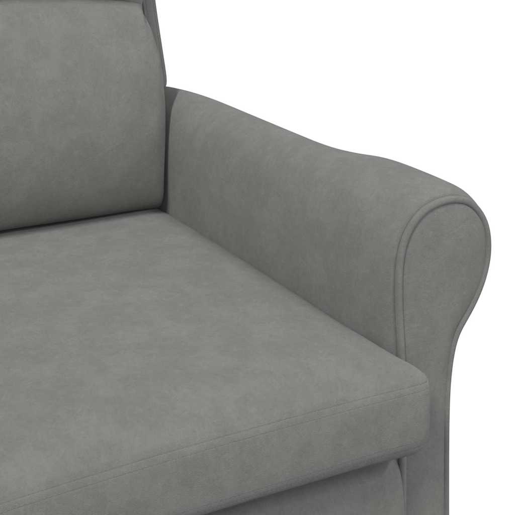 fauteuil Gris foncé 76 x 94 x 102 cm Microfibre - XIOS