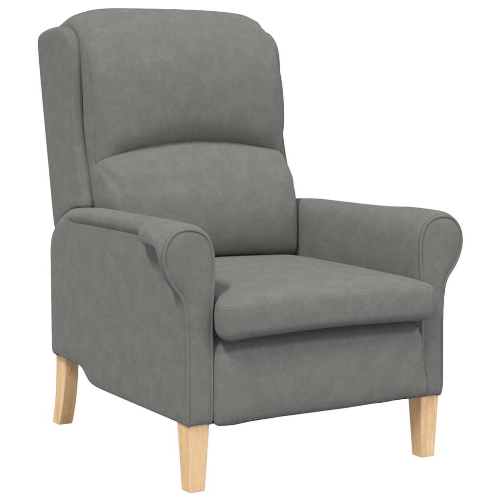 fauteuil Gris foncé 76 x 94 x 102 cm Microfibre - XIOS