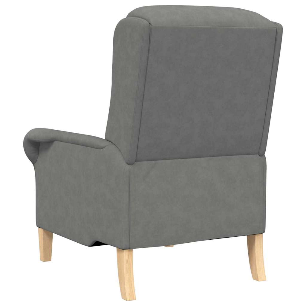 fauteuil Gris foncé 76 x 94 x 102 cm Microfibre - XIOS