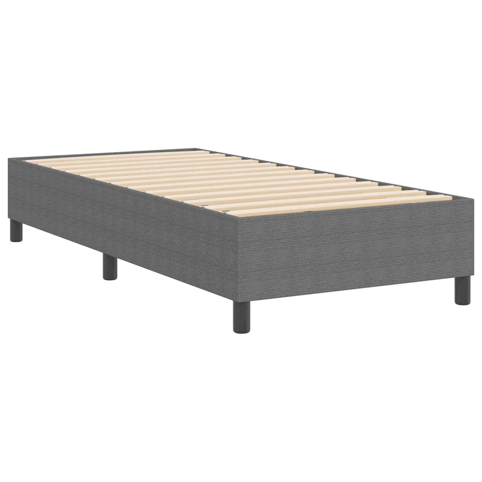 Cadre de lit plateforme Gris clair 80 x 200 cm tissu - XIOS