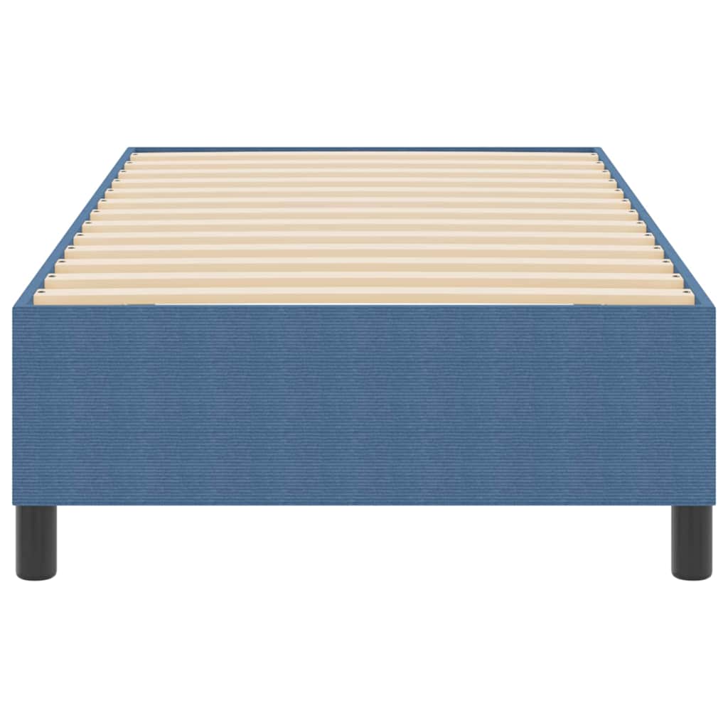 Lit à ressorts Bleu 80 x 200 cm Tissu en velours côtelé - XIOS