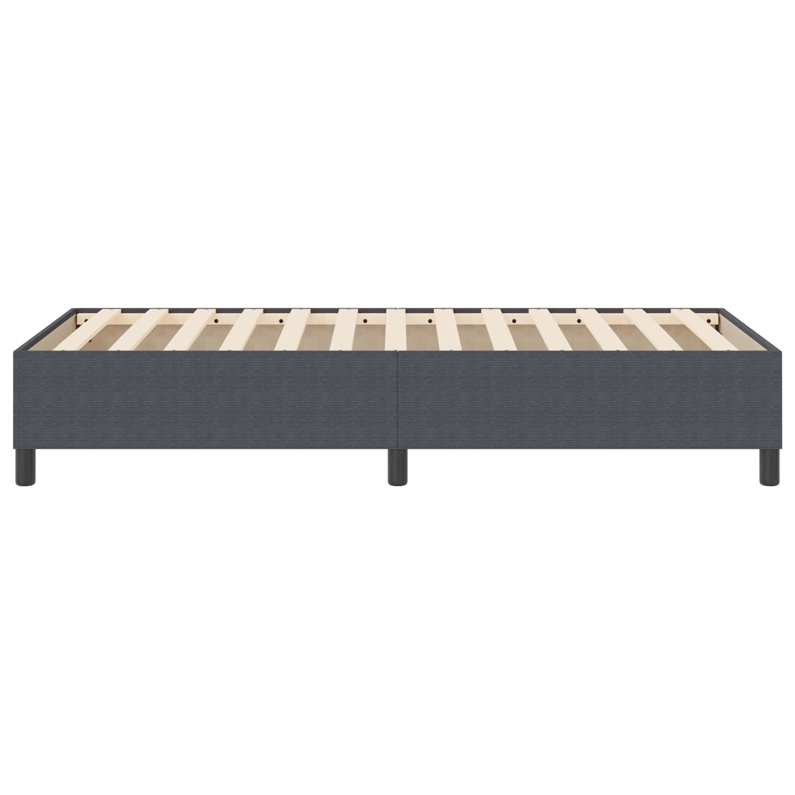 Cadre de lit plateforme Gris foncé 90 x 200 cm tissu - XIOS