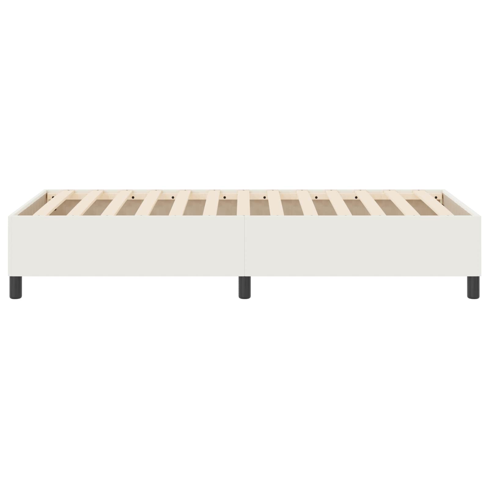 Cadre de lit plateforme Crème 90 x 200 cm tissu - XIOS