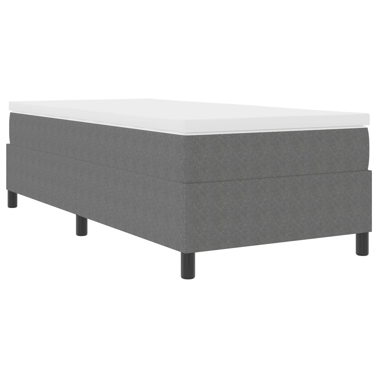 Cadre de lit plateforme Gris clair 100 x 200 cm tissu - XIOS