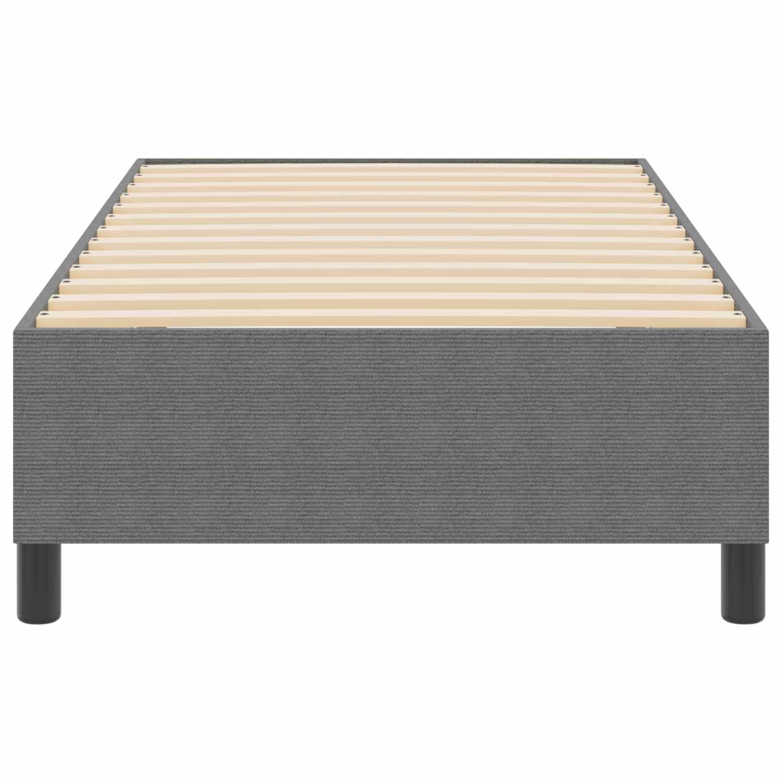 Cadre de lit plateforme Gris clair 100 x 200 cm tissu - XIOS