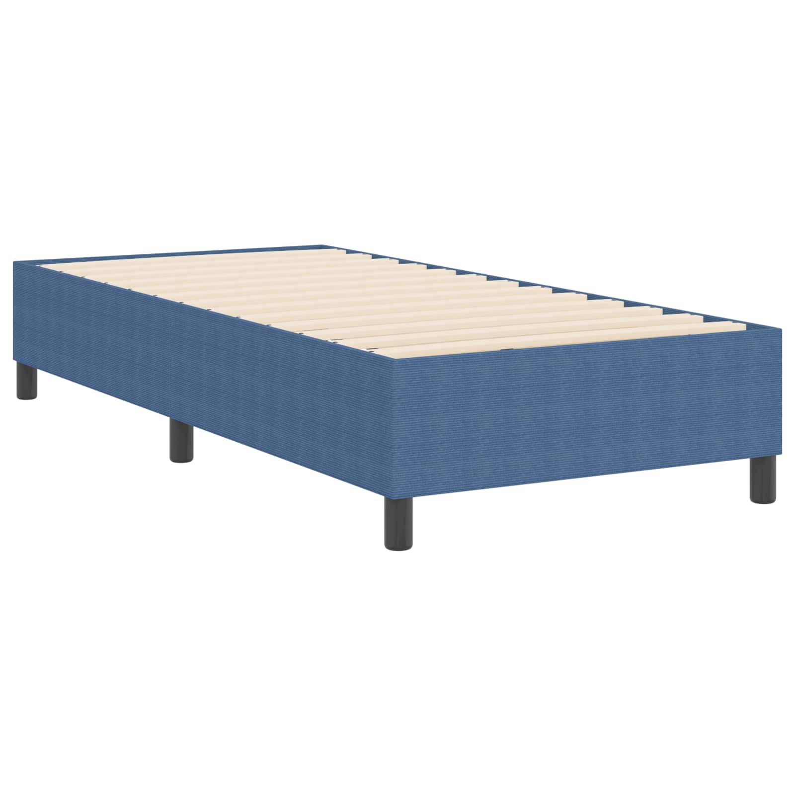 Cadre de lit plateforme Bleu 100 x 200 cm tissu - XIOS