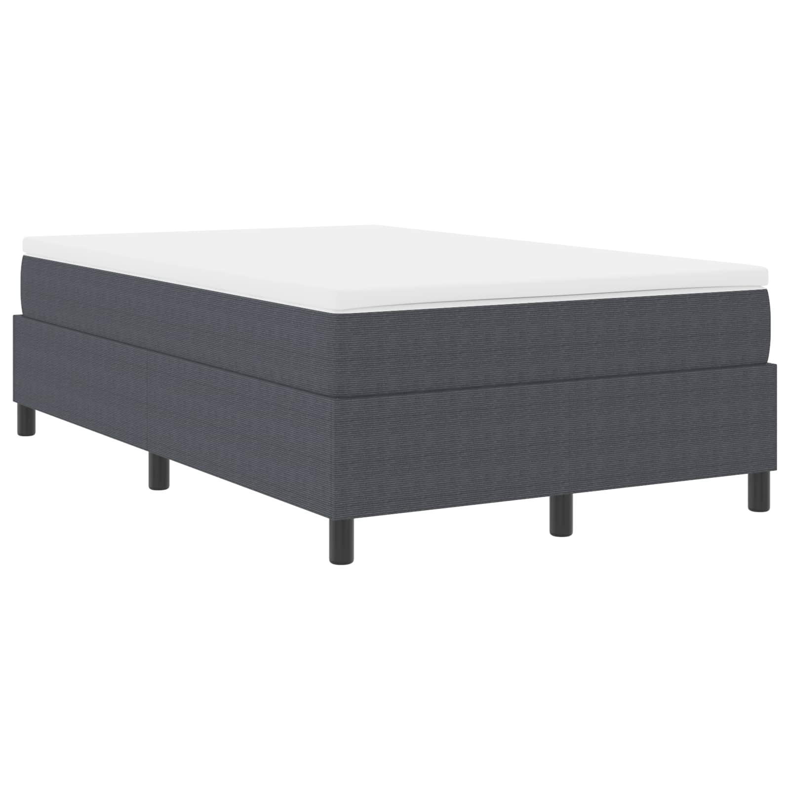 Cadre de lit plateforme Gris foncé 120 x 190 cm tissu - XIOS
