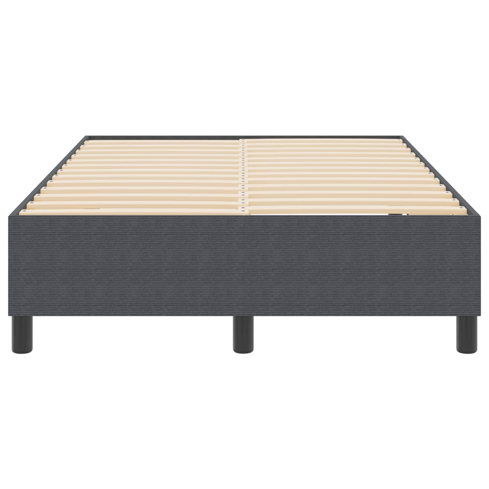 Cadre de lit plateforme Gris foncé 120 x 190 cm tissu - XIOS