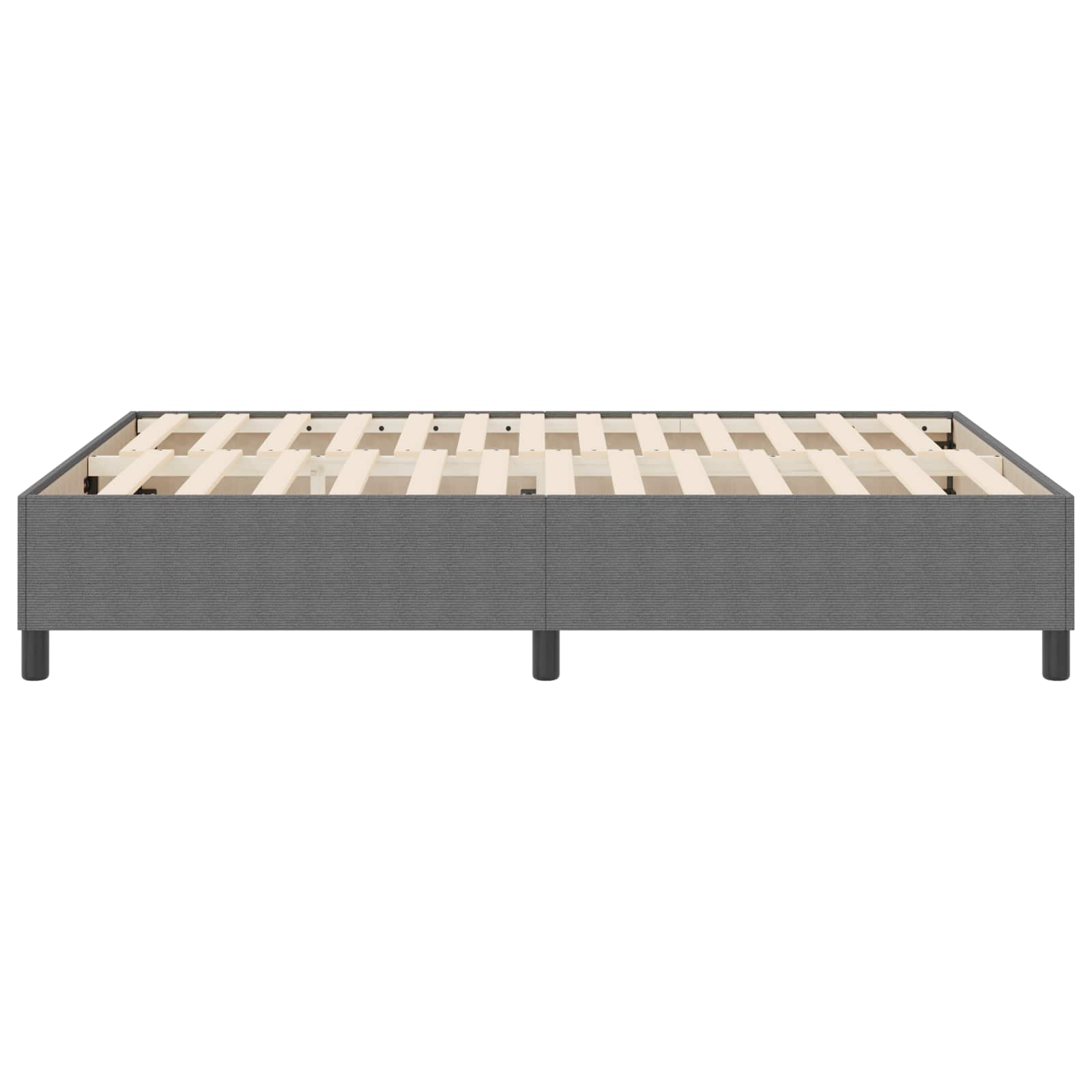 Cadre de lit plateforme Gris clair 140 x 190 cm tissu - XIOS