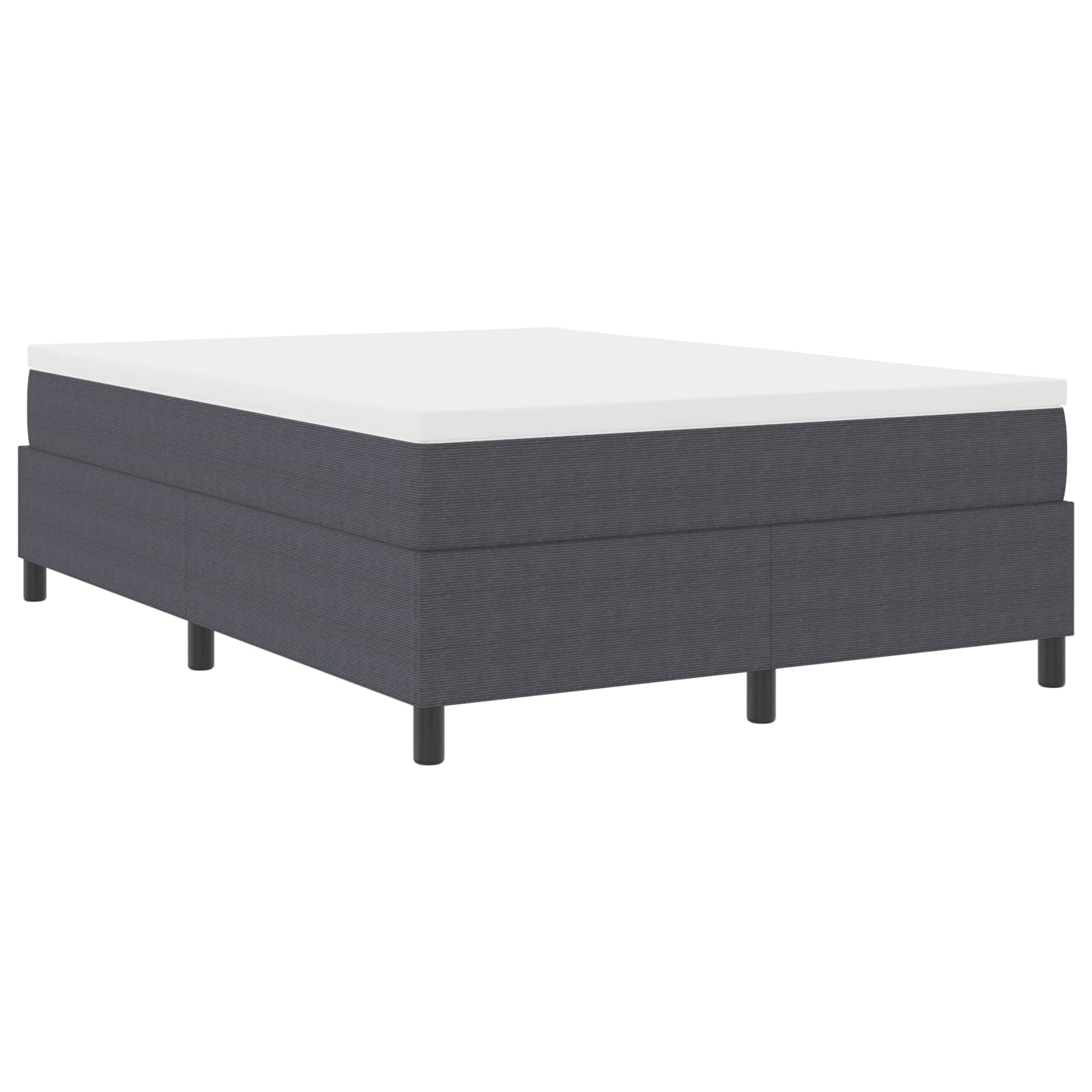 Cadre de lit plateforme Gris foncé 140 x 190 cm tissu - XIOS