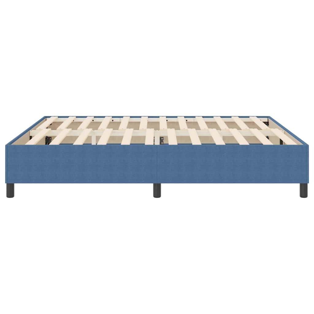 Lit à ressorts Bleu 180 x 200 cm Tissu en velours côtelé - XIOS