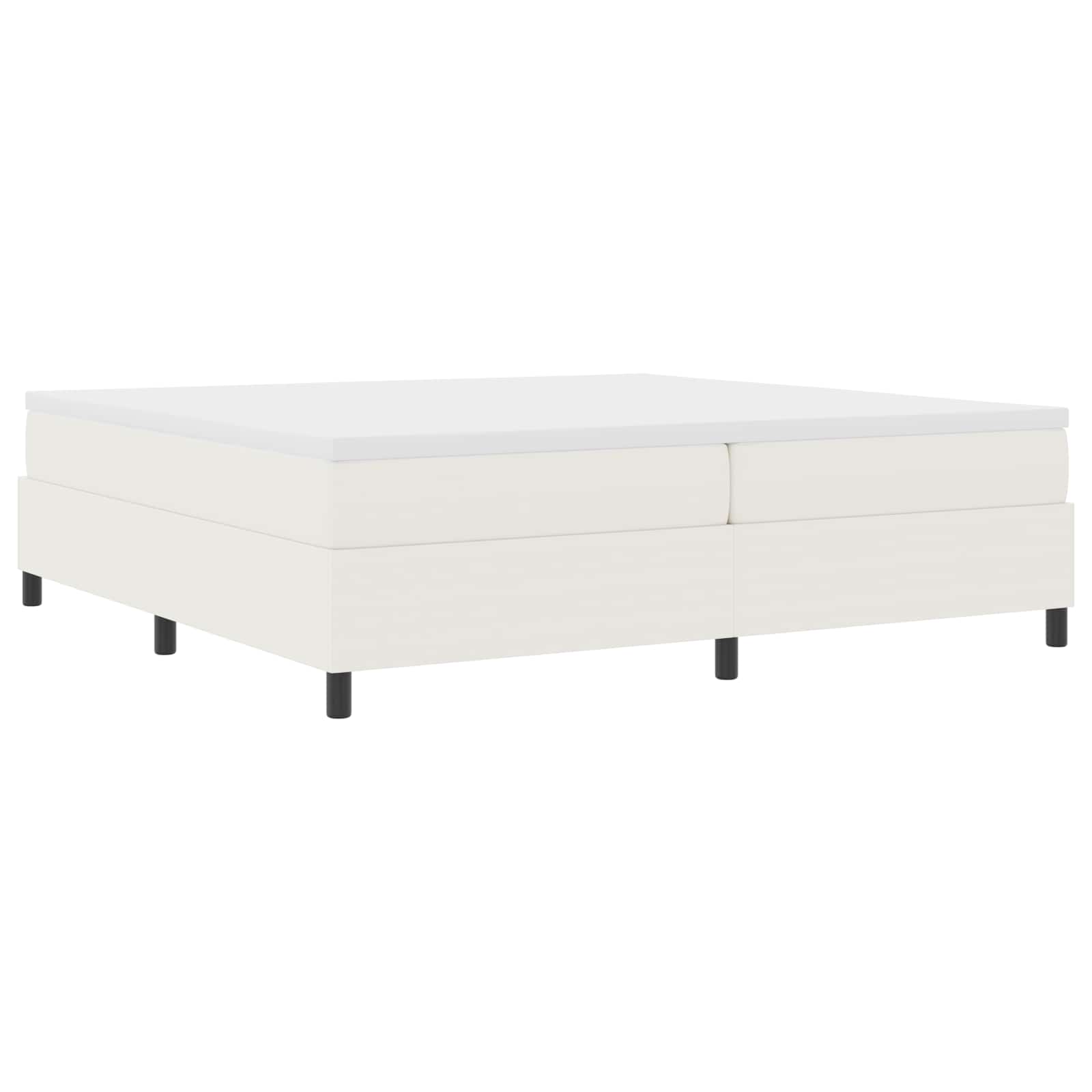 Cadre de lit plateforme Crème 200 x 200 cm tissu - XIOS