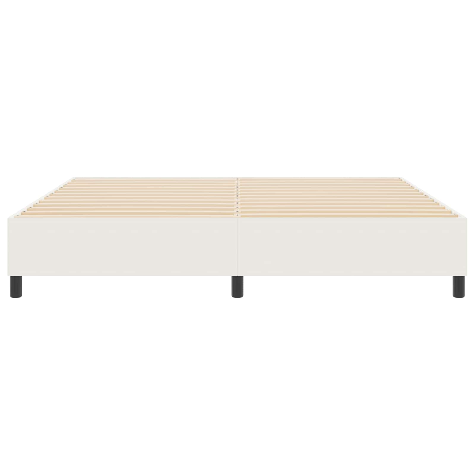 Cadre de lit plateforme Crème 200 x 200 cm tissu - XIOS