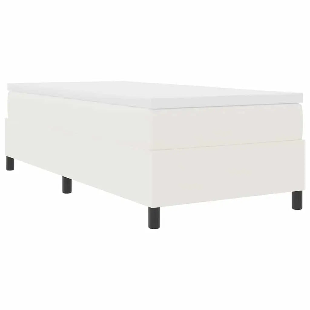 Lit à ressorts Crème et Blanc 100 x 200 cm - XIOS