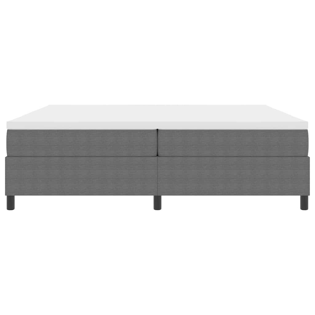 Lit à ressorts Gris clair et blanc 203 x 200 x 60 cm - XIOS