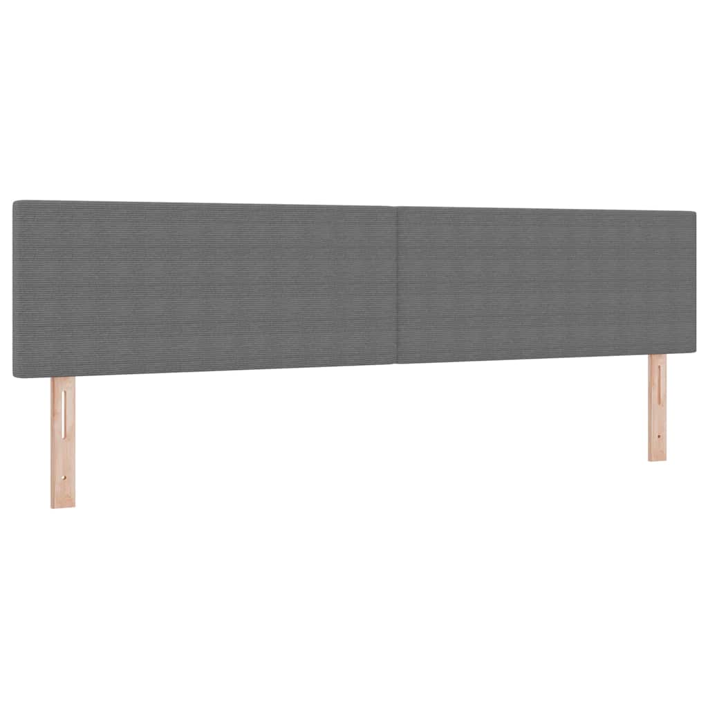 Lit à ressorts Gris clair et blanc 200 x 200 cm - XIOS