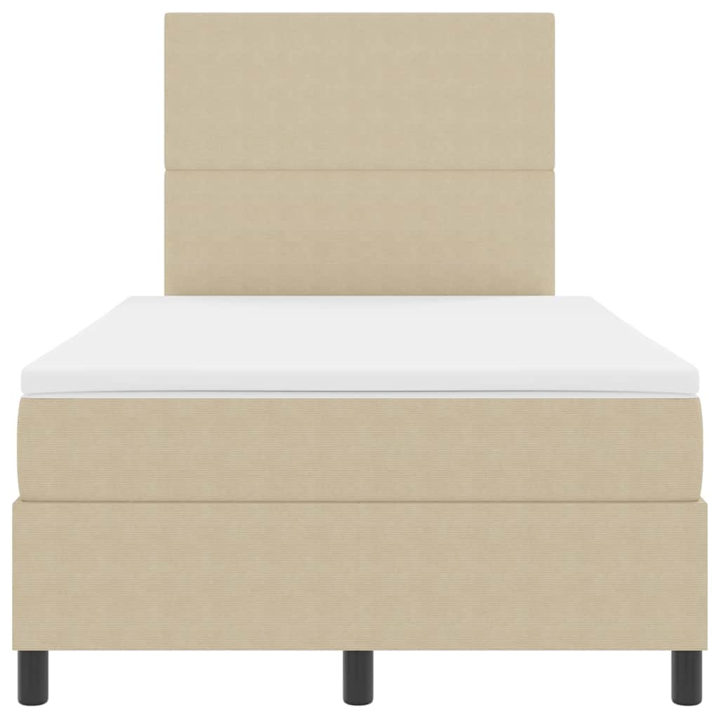 Lit à ressorts Gris clair et blanc 203 x 120 x 128 cm - XIOS