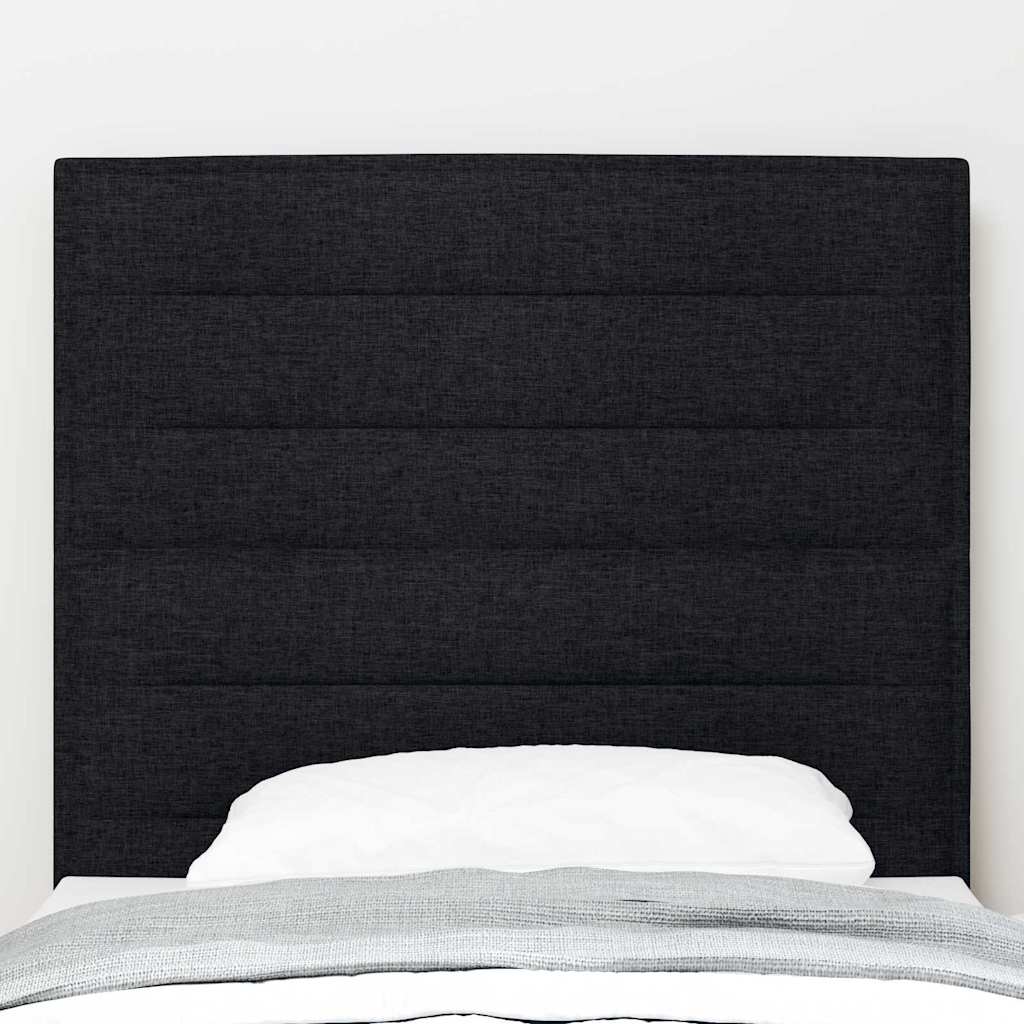 Tête de lit avec tête de lit Noir 80 cm Cuir synthétique