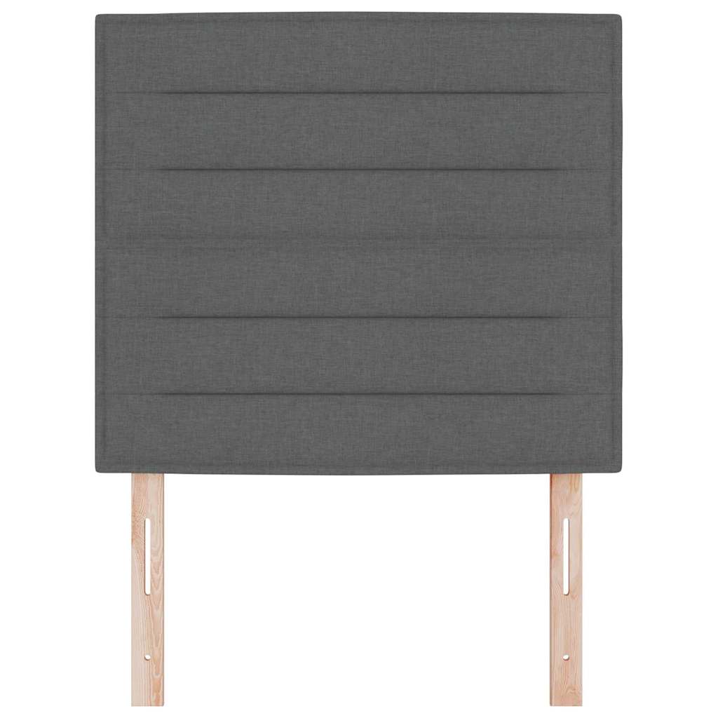 Tête de lit avec tête de lit Gris foncé 90 cm Cuir synthétique - XIOS