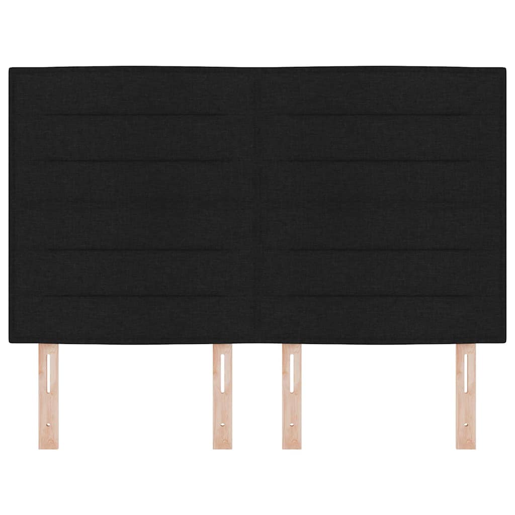 Tête de lit avec tête de lit Noir 144 cm Cuir synthétique