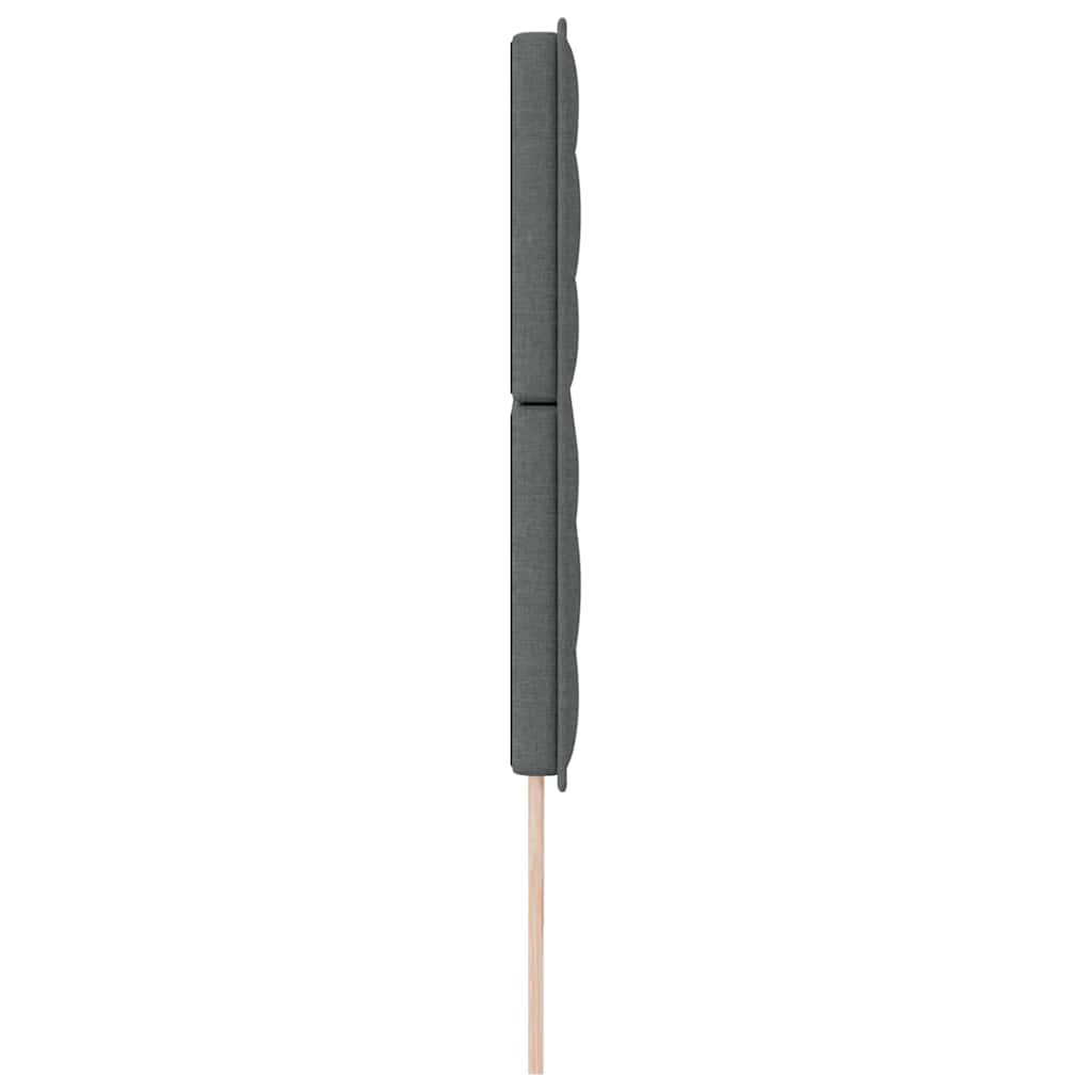 Tête de lit avec tête de lit Gris foncé 200 cm Cuir synthétique - XIOS