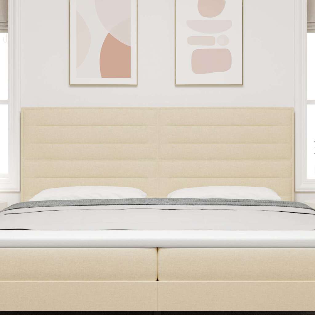 Tête de lit avec tête de lit Crème 200 cm Cuir synthétique - XIOS