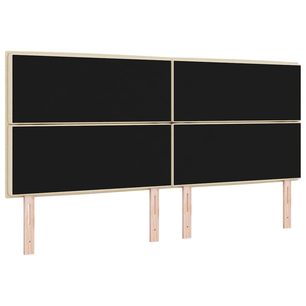 Tête de lit avec tête de lit Crème 200 cm Cuir synthétique - XIOS