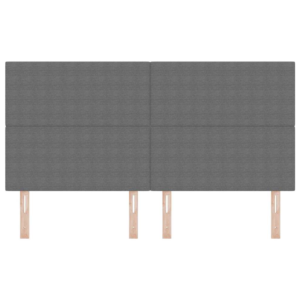Tête de lit avec tête de lit Gris clair 180 cm Cuir synthétique - XIOS
