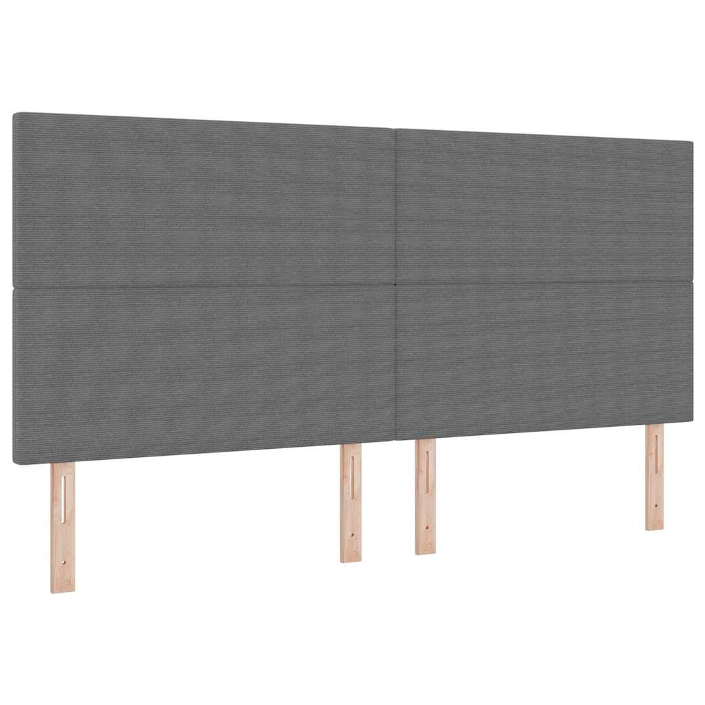 Tête de lit avec tête de lit Gris clair 200 cm Cuir synthétique - XIOS