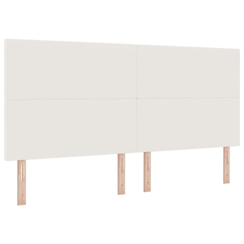 Tête de lit avec tête de lit Crème 200 cm Cuir synthétique - XIOS