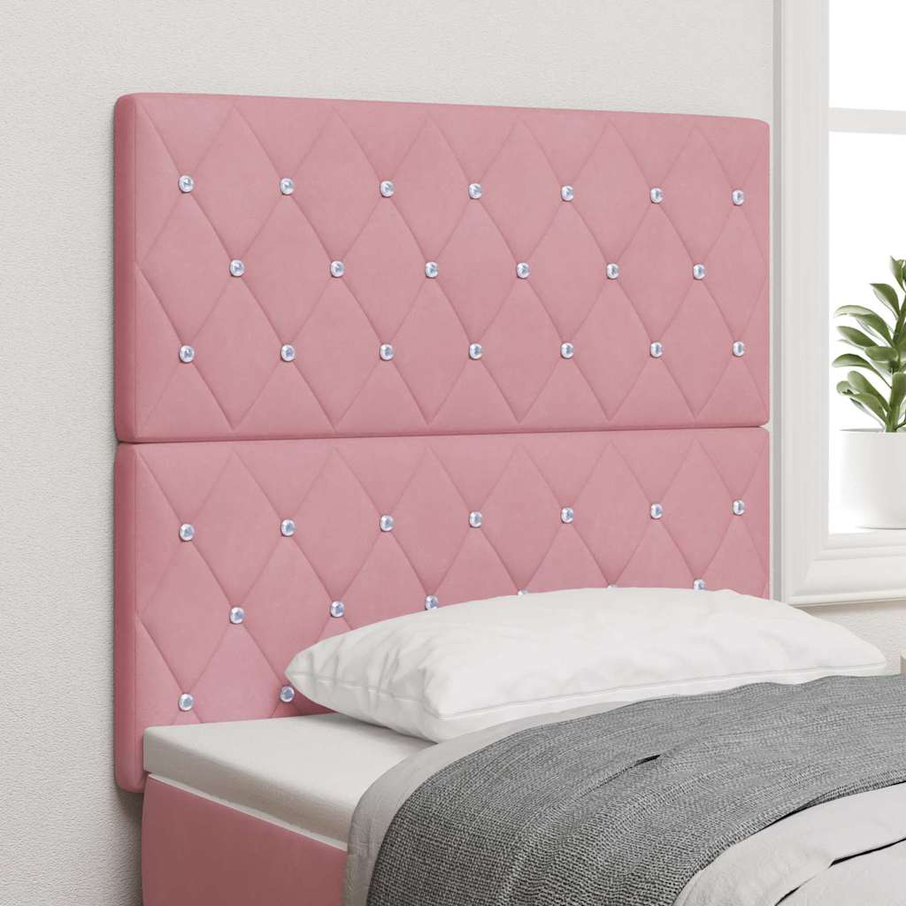 Tête de lit avec tête de lit Rose 100 cm Cuir synthétique - XIOS