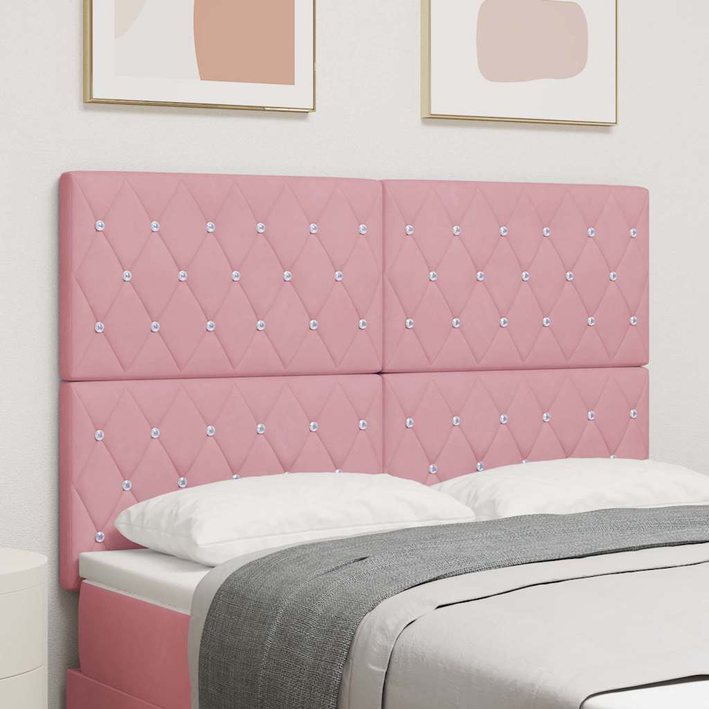 Tête de lit avec tête de lit Rose 144 cm Cuir synthétique - XIOS