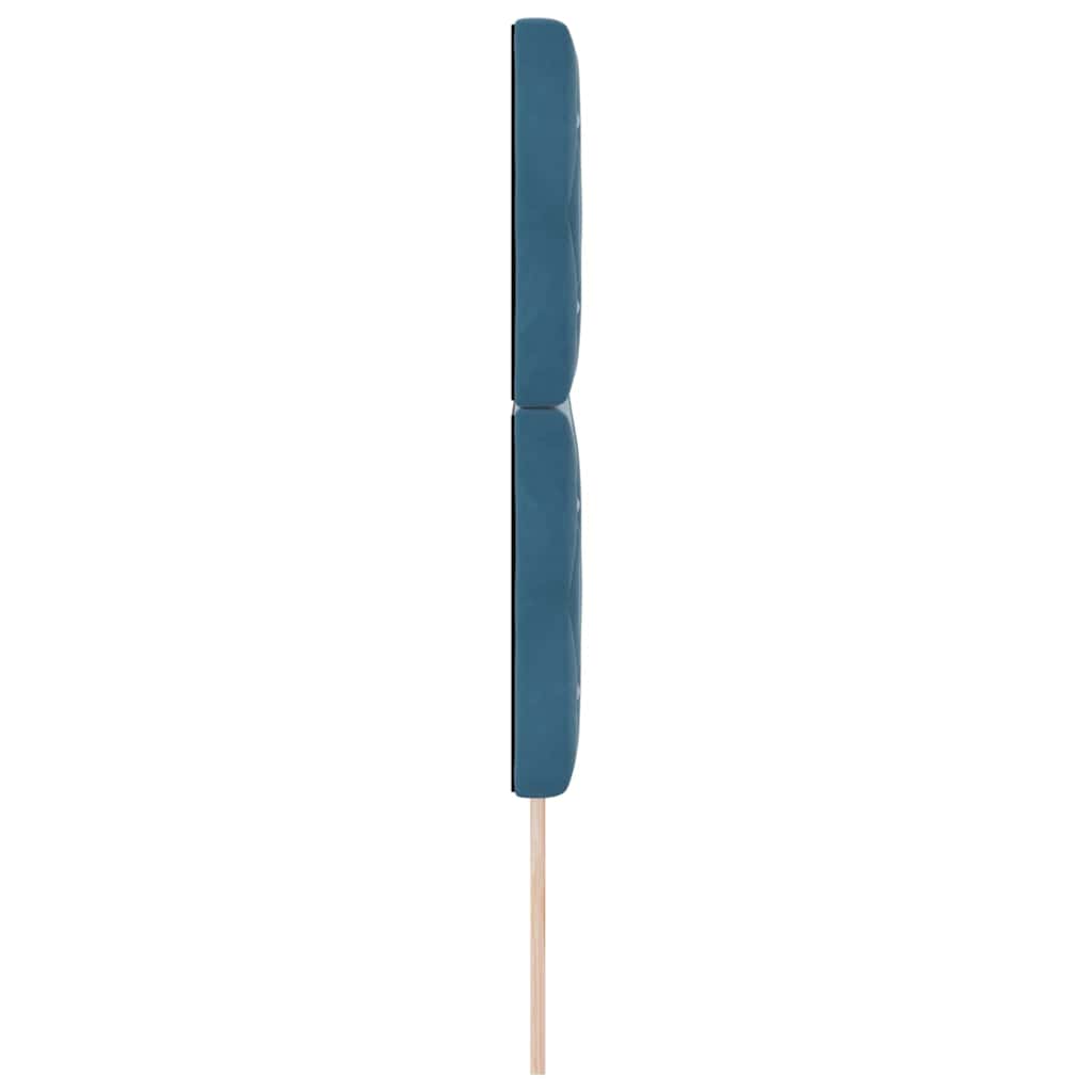 Tête de Lit en Velours Argyle Bleu foncé 160 cm Velours - XIOS