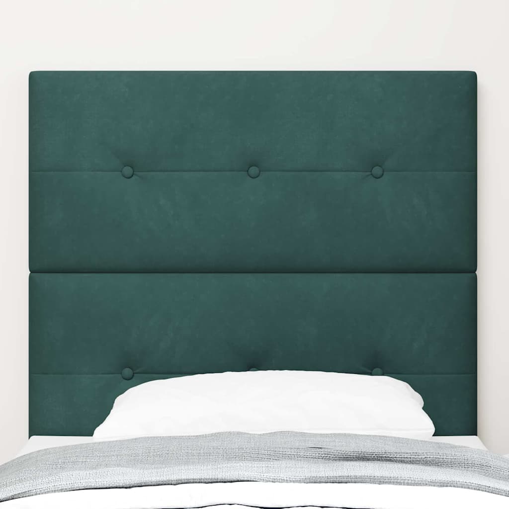Tête de lit avec tête de lit Vert foncé 90 cm Cuir synthétique - XIOS