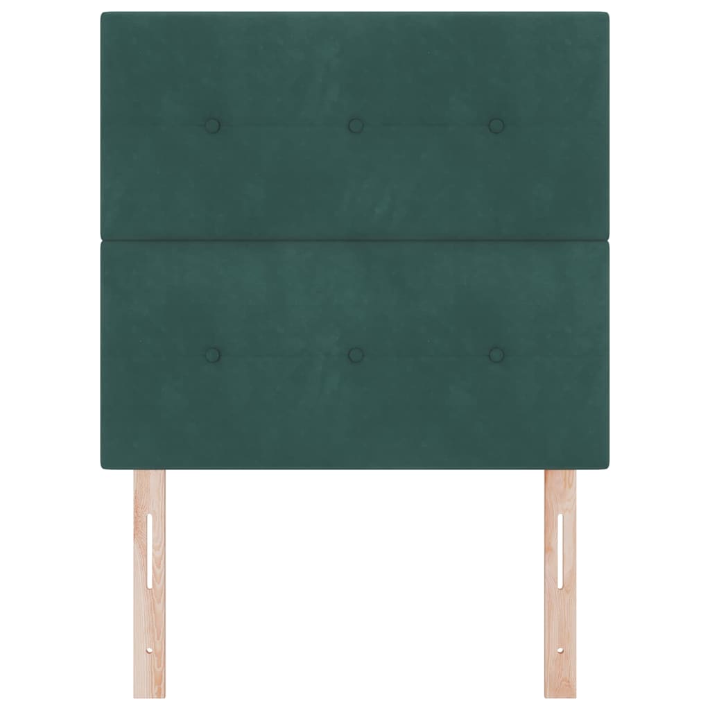 Tête de lit avec tête de lit Vert foncé 90 cm Cuir synthétique - XIOS