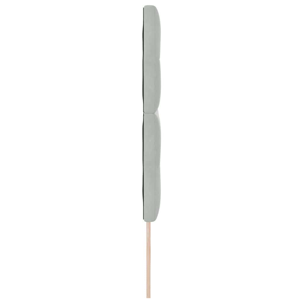 Tête de lit avec tête de lit Gris clair 144 cm Cuir synthétique - XIOS