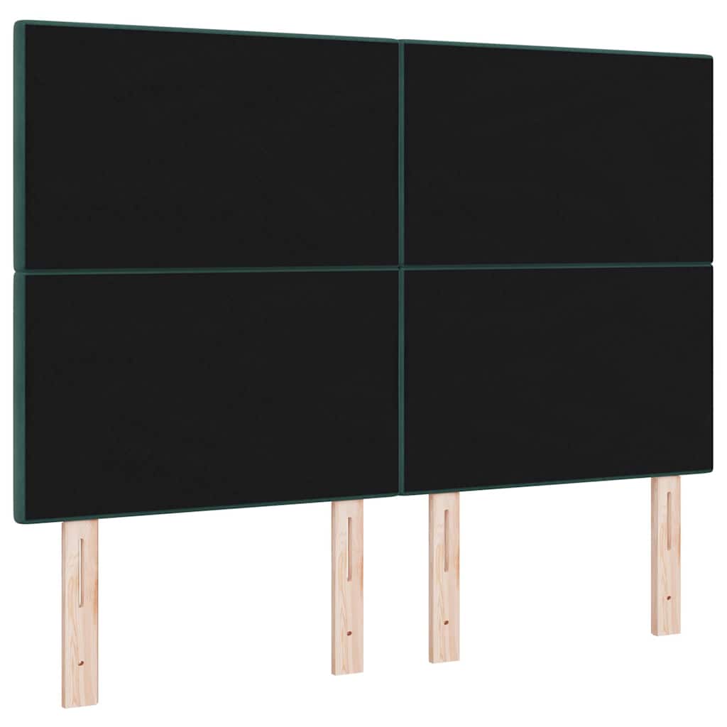 Tête de lit avec tête de lit Vert foncé 144 cm Cuir synthétique - XIOS