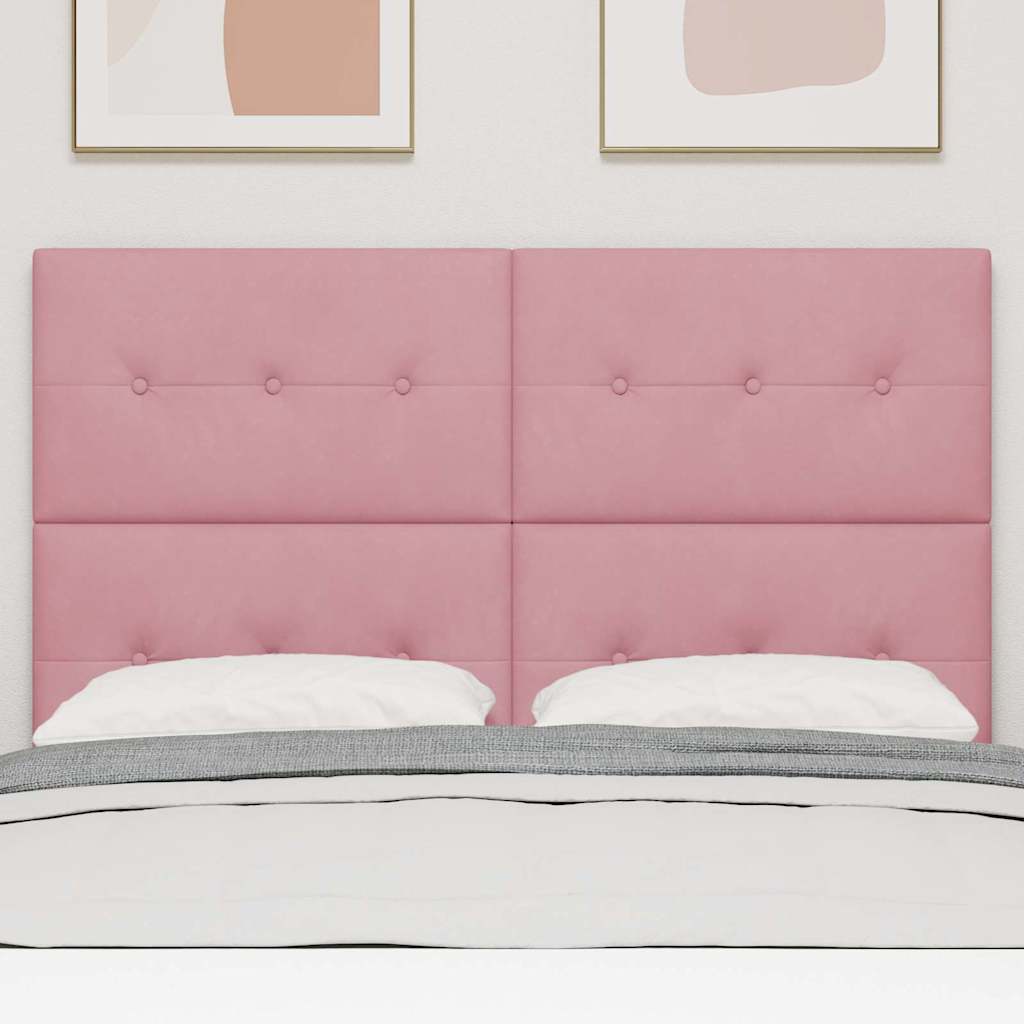 Tête de lit avec tête de lit Rose 144 cm Cuir synthétique - XIOS