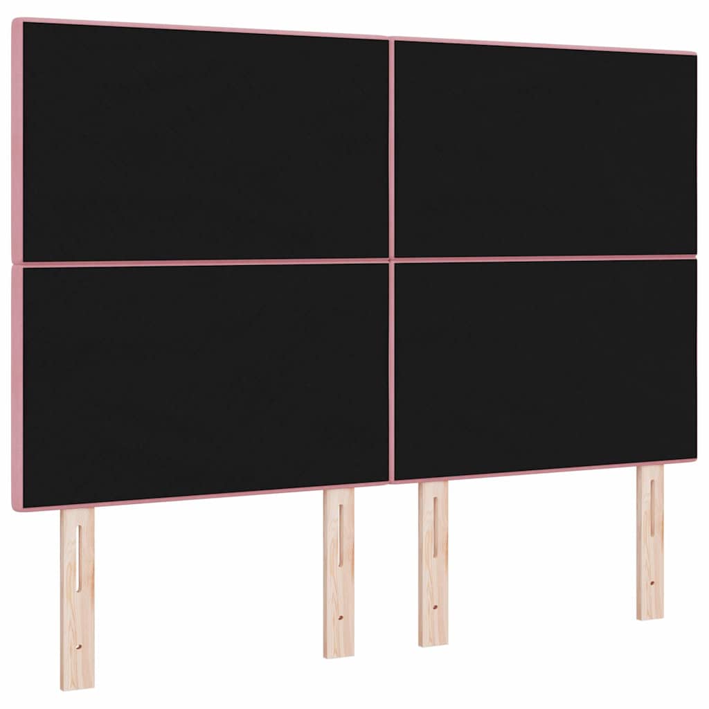 Tête de lit avec tête de lit Rose 144 cm Cuir synthétique - XIOS