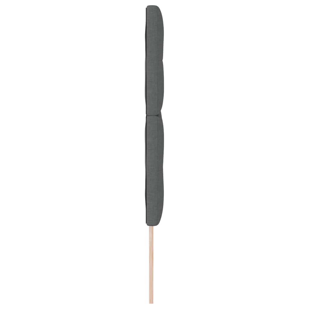Tête de lit avec tête de lit Gris foncé 160 cm Cuir synthétique - XIOS