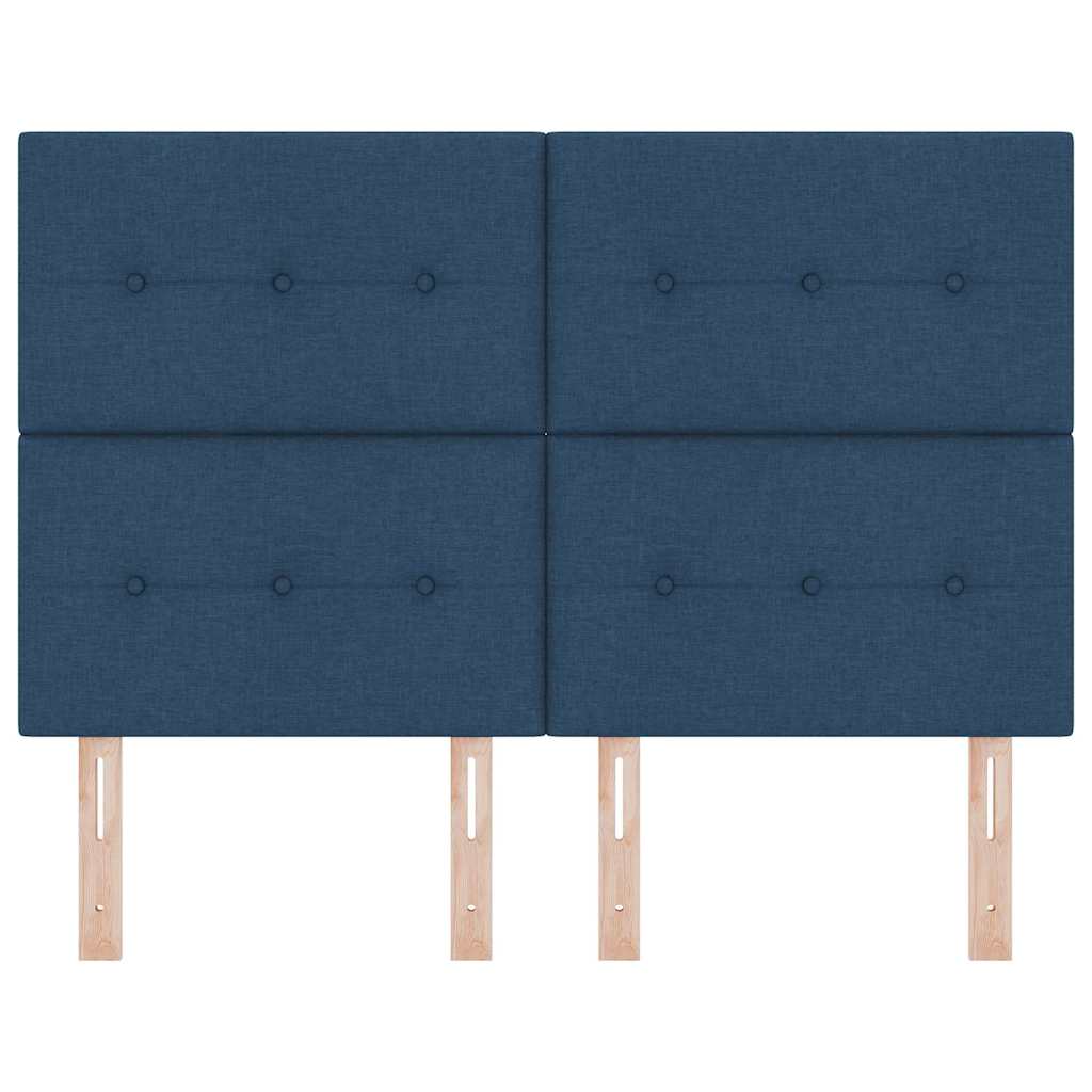 Tête de lit avec tête de lit Bleu 160 cm Cuir synthétique