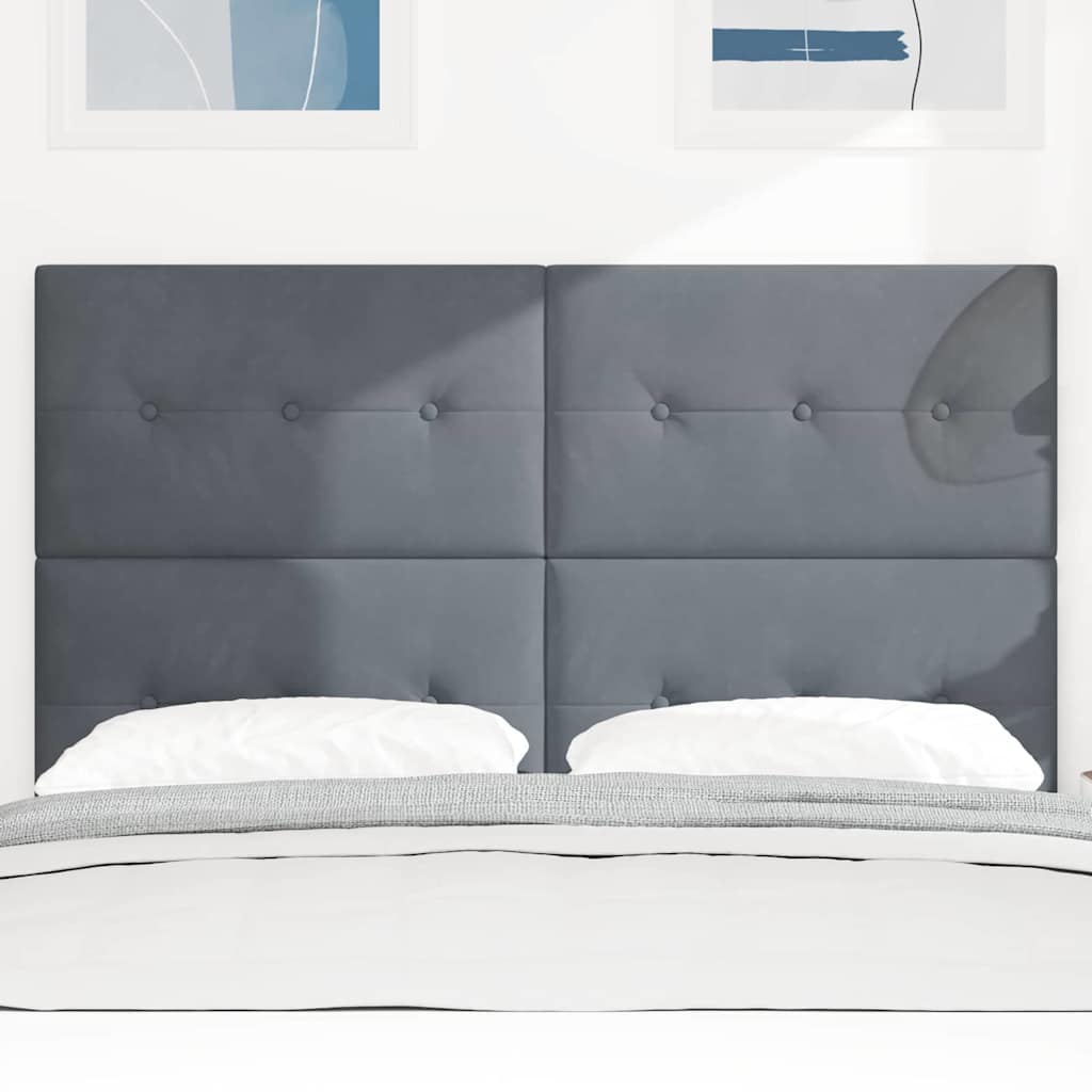 Tête de lit Gris foncé 160 cm Velours - XIOS